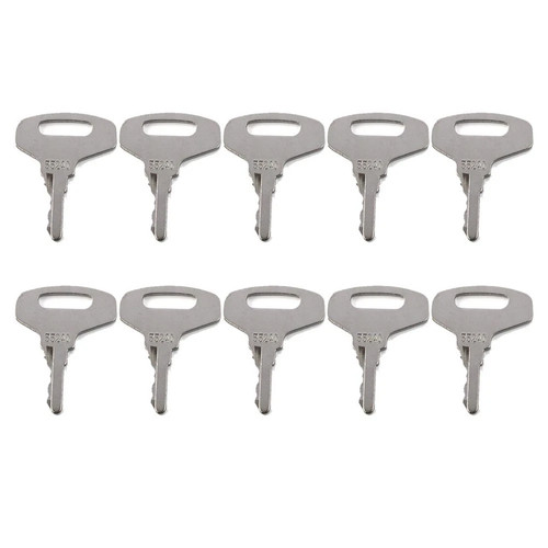 10pcs ignition keys fit - keys, kubota